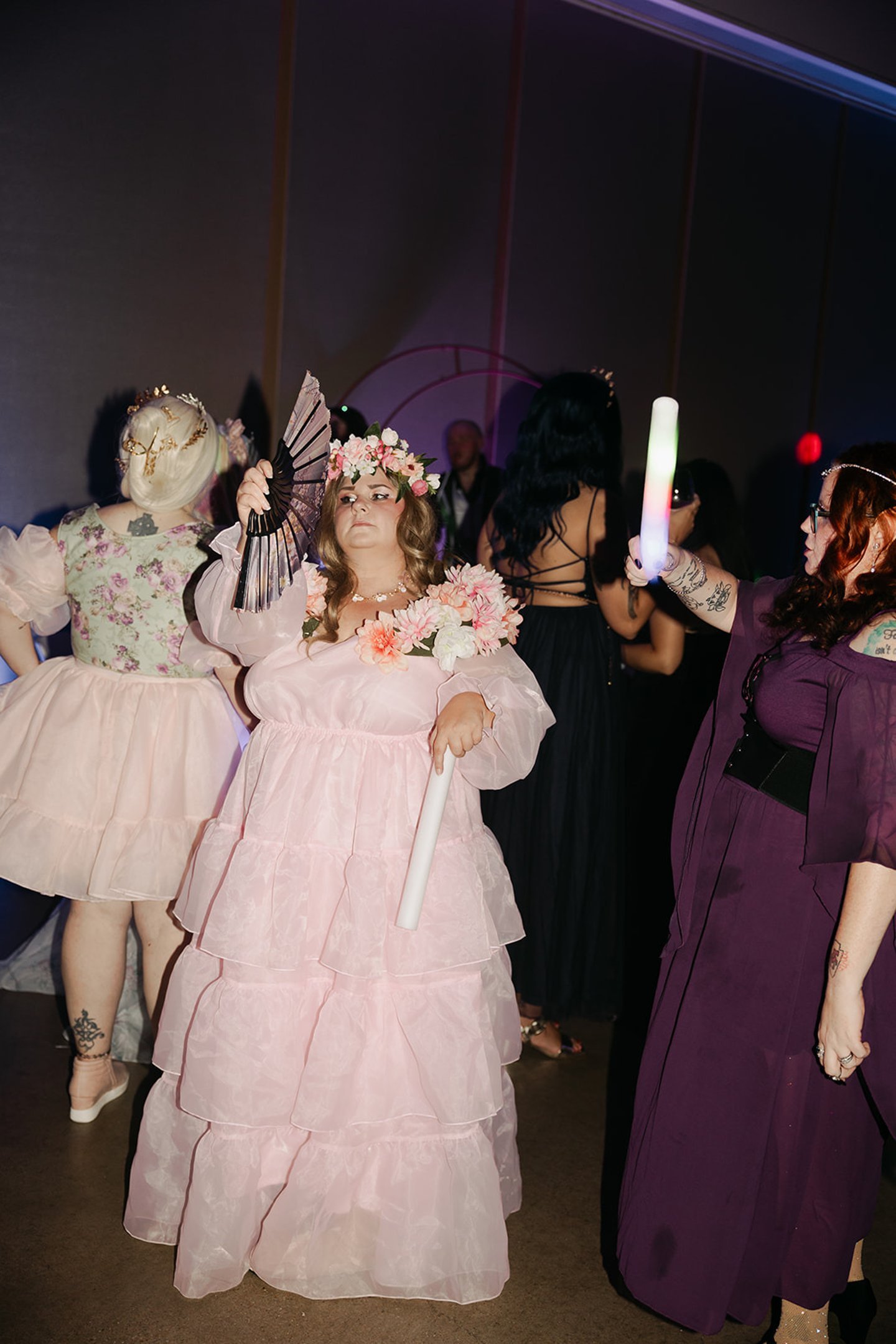 Playful dance group at The Night Court Ball