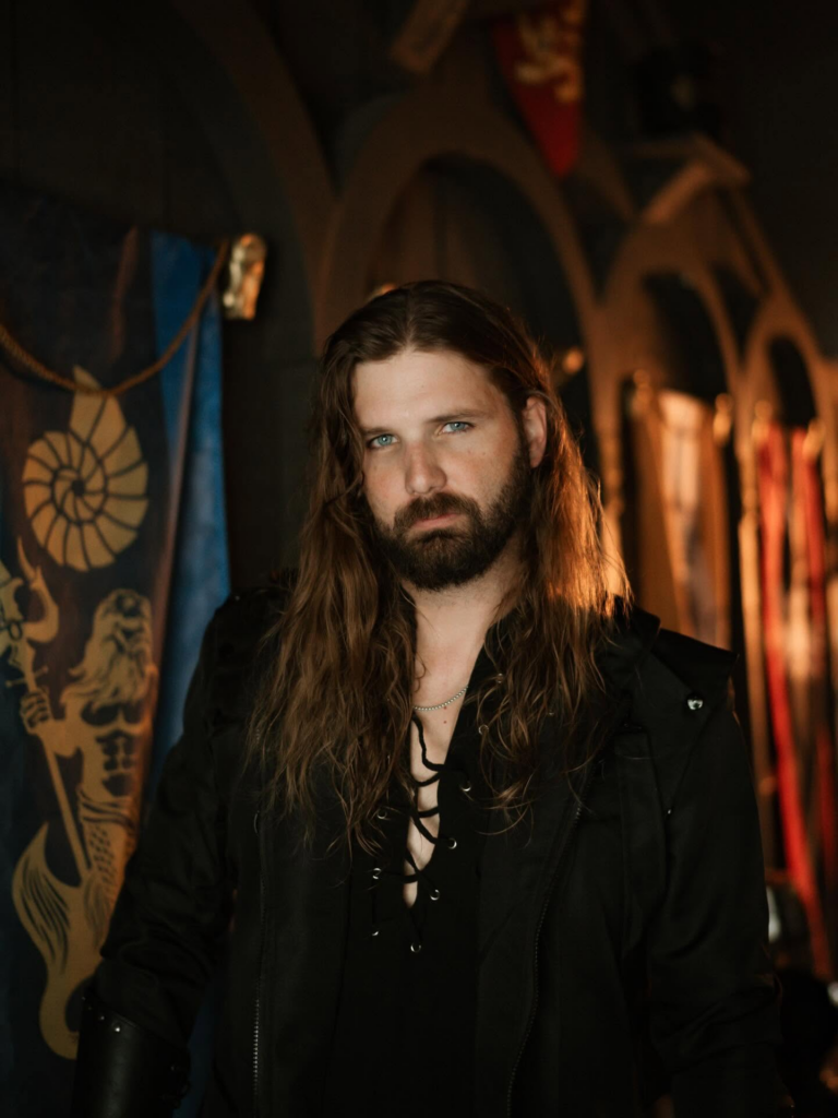 Steven Walker in dark fantasy attire